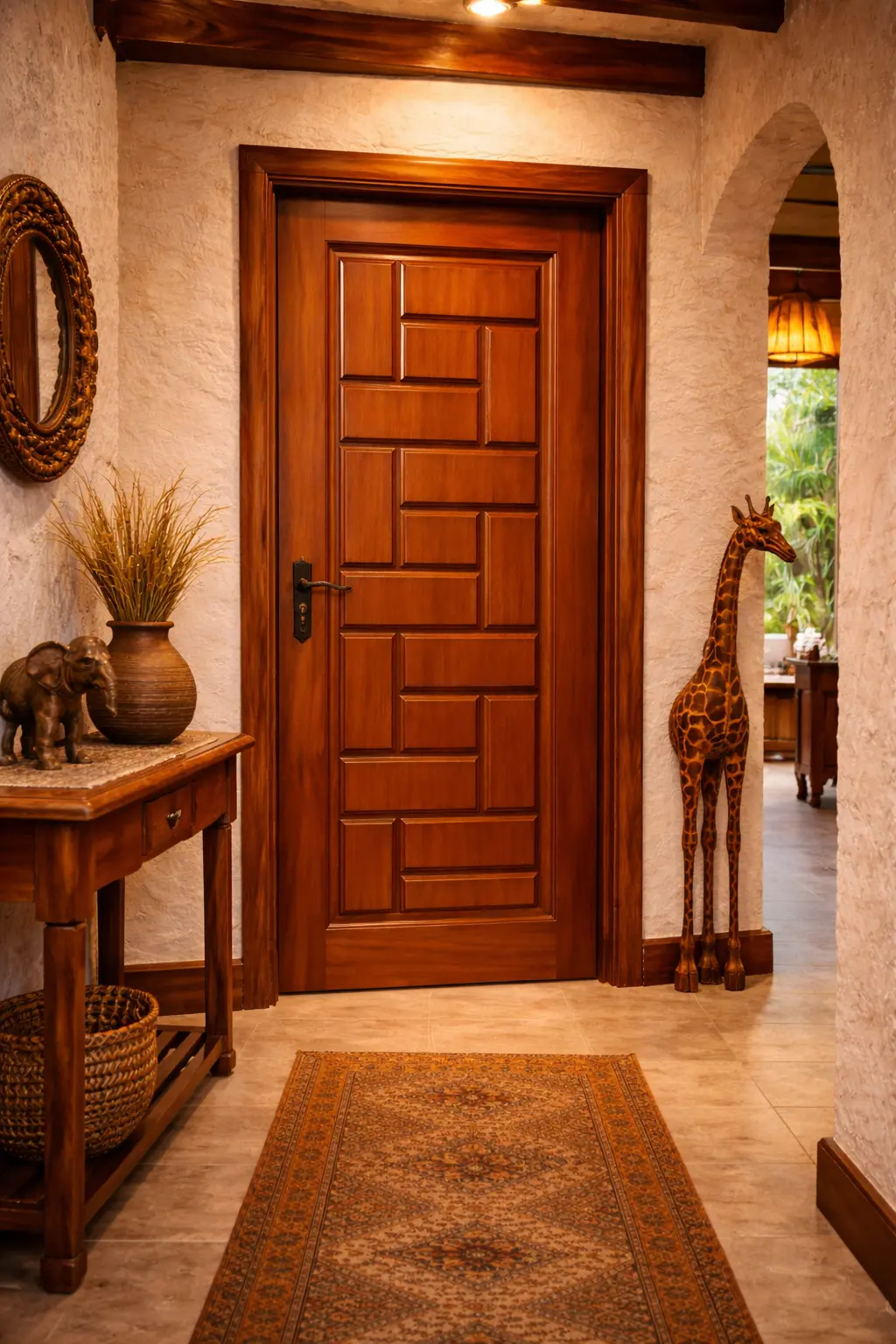 Geometric Relief Door